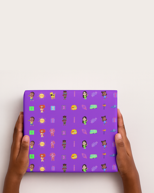 Gift Wrapping Paper - Purple