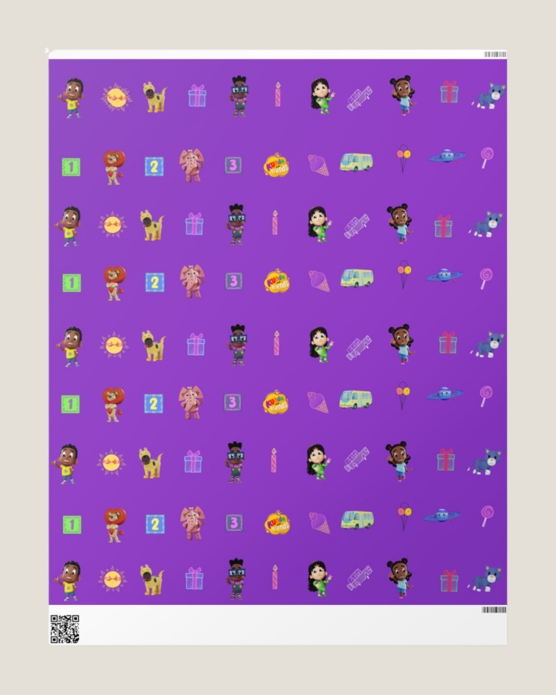 Gift Wrapping Paper - Purple