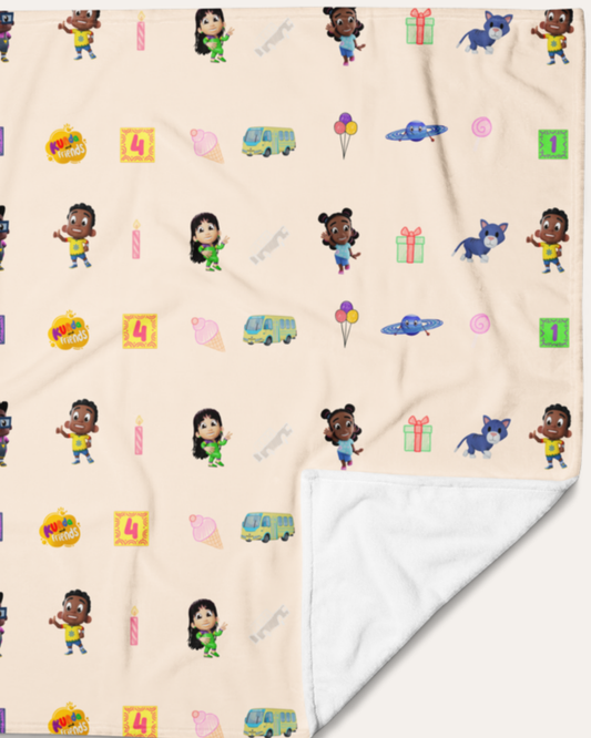 Kunda & Friends Vanilla Plush Blanket