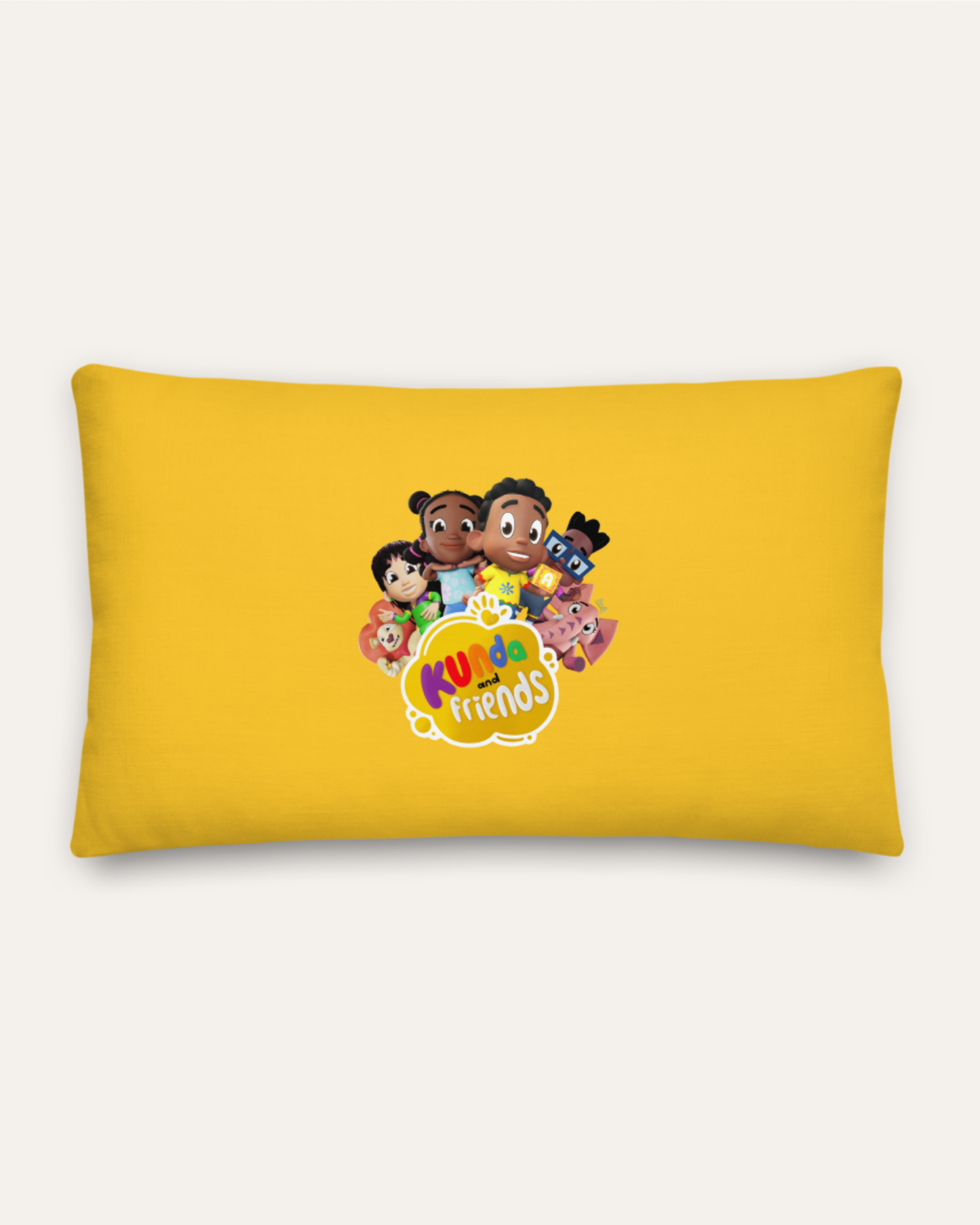 Kunda & Friends Character Pillow – Royal Yellow
