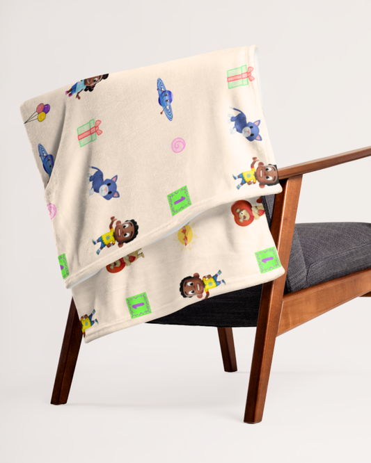 Kunda & Friends Vanilla Plush Blanket