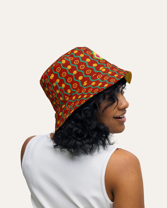 Kunda and Friends Christmas Reversible Bucket Hat