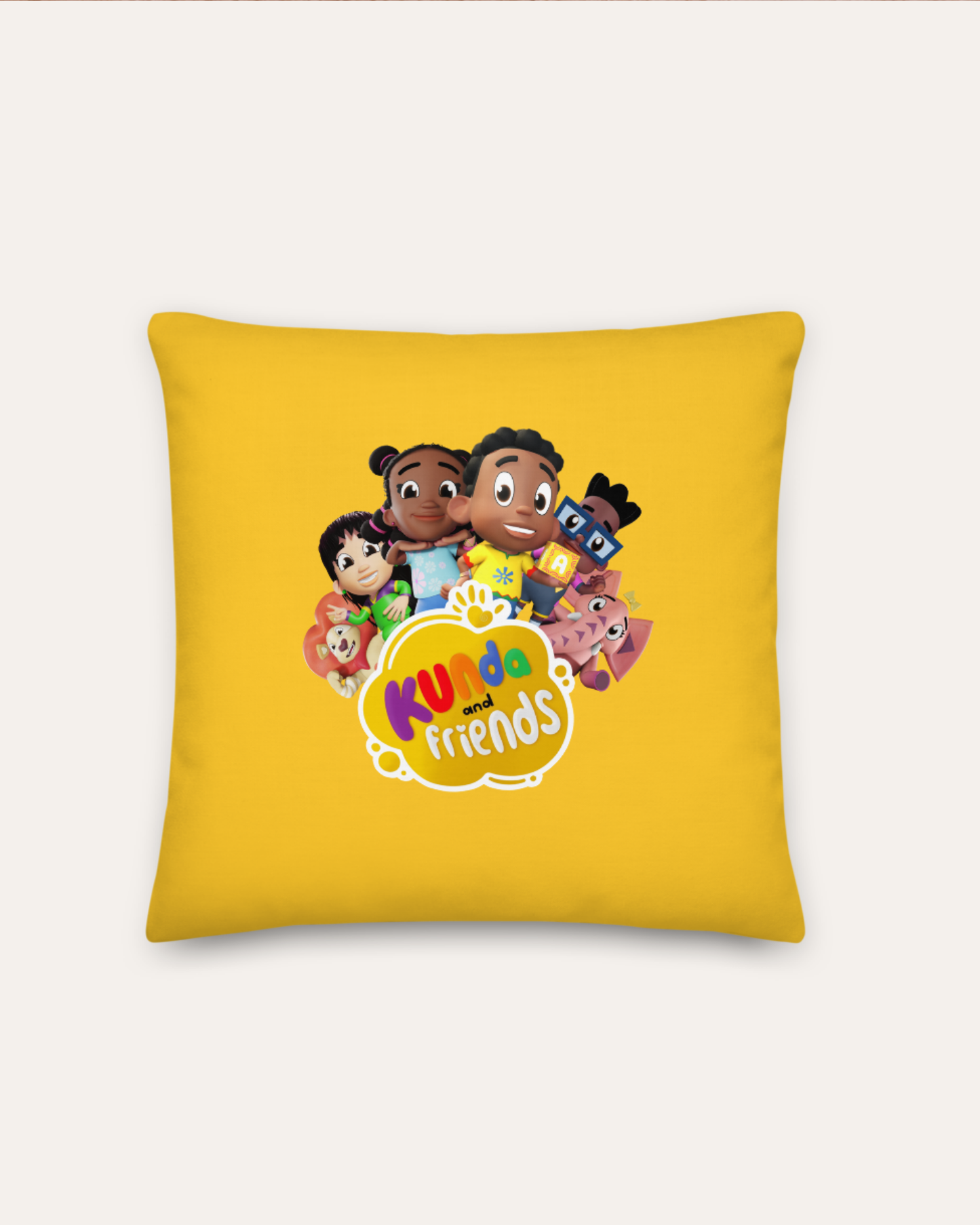 Kunda & Friends Character Pillow – Royal Yellow
