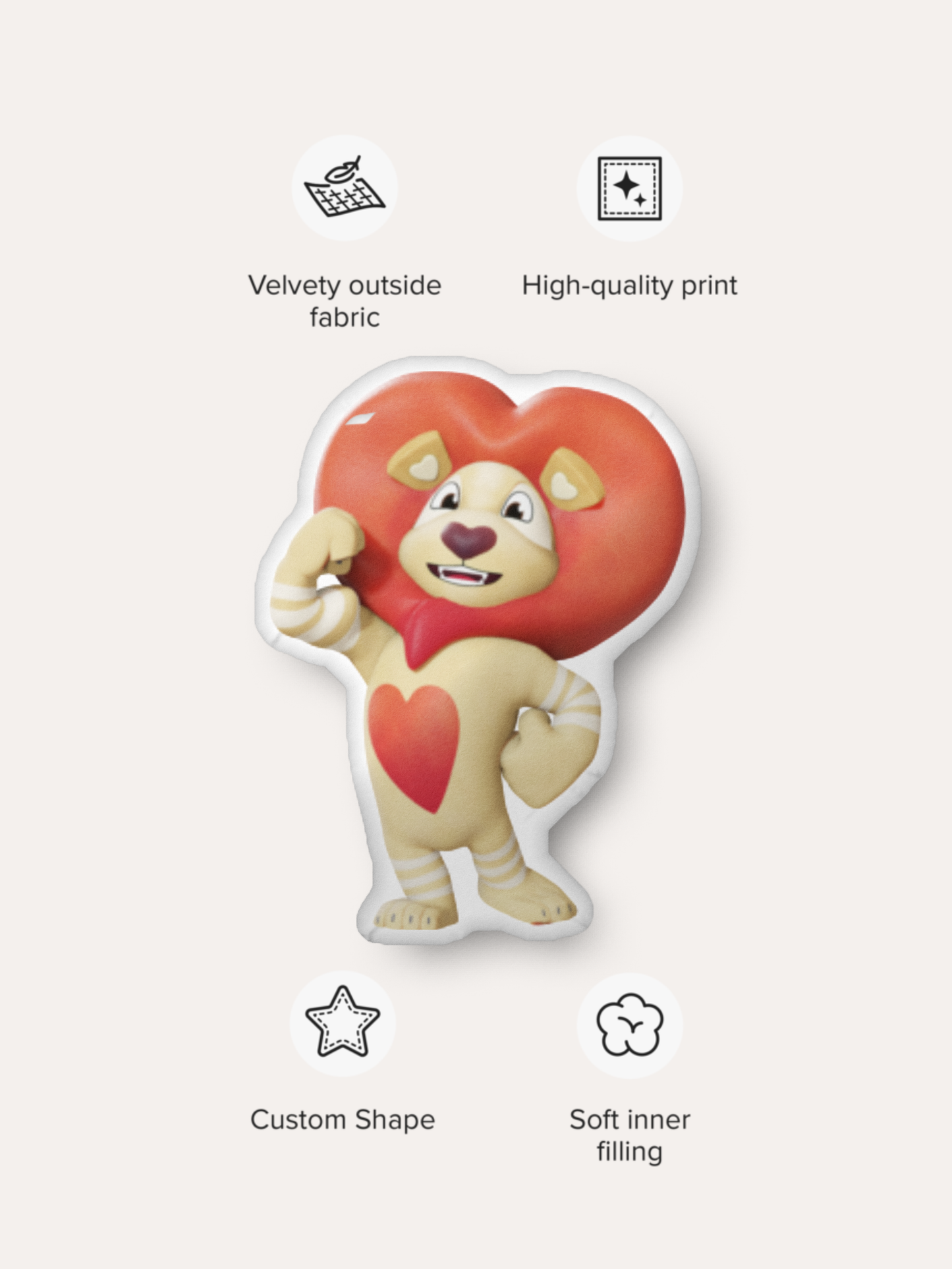 Leo Character Pillow