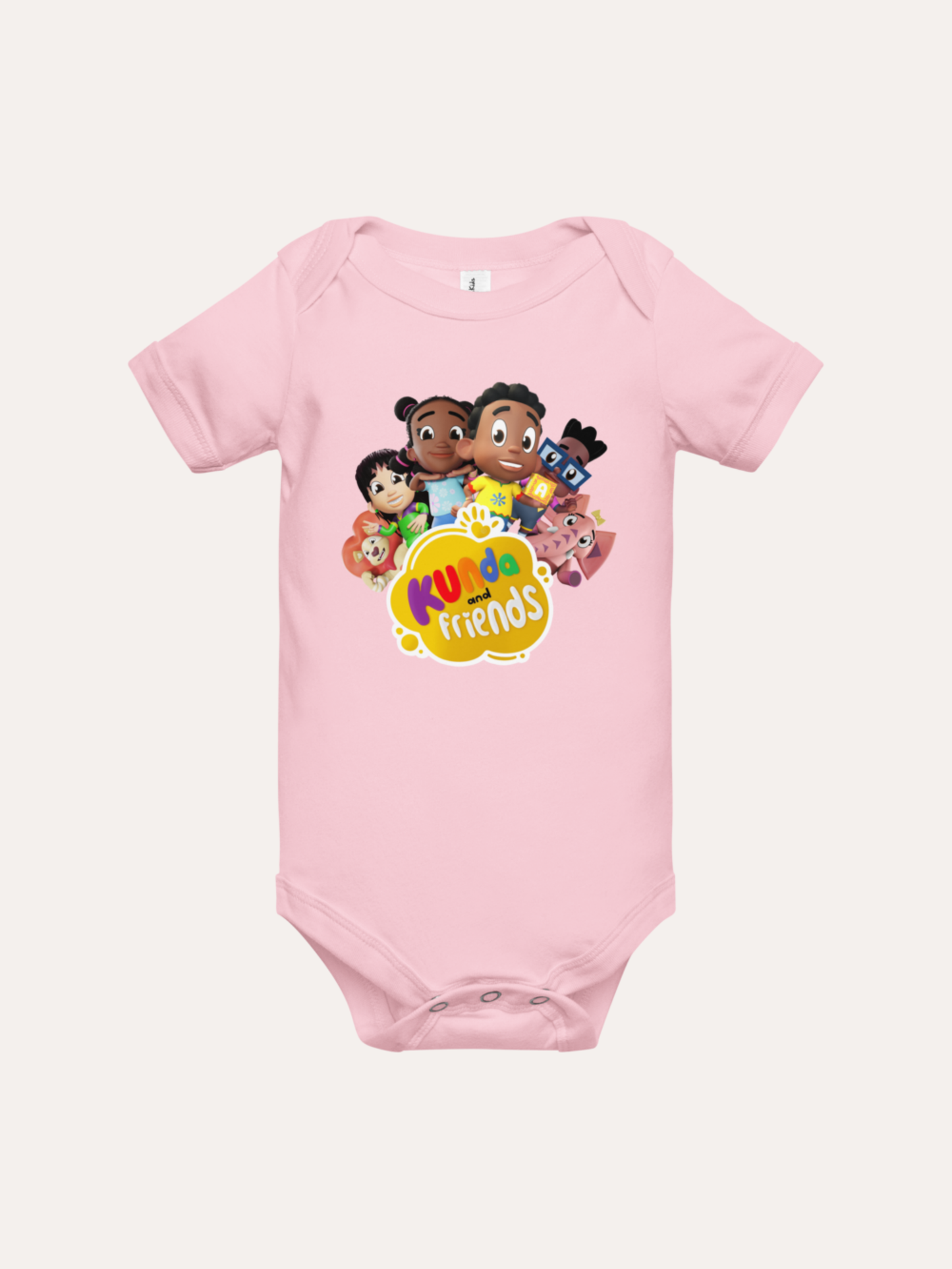 Kunda and Friends Baby Bodysuit (ages 3-18 months)
