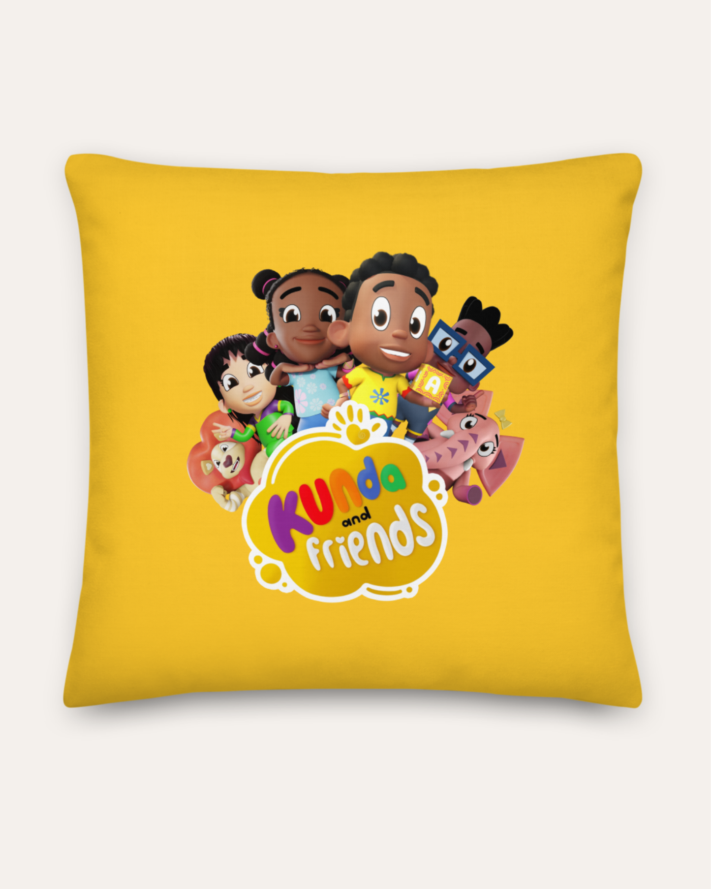 Kunda & Friends Character Pillow – Royal Yellow