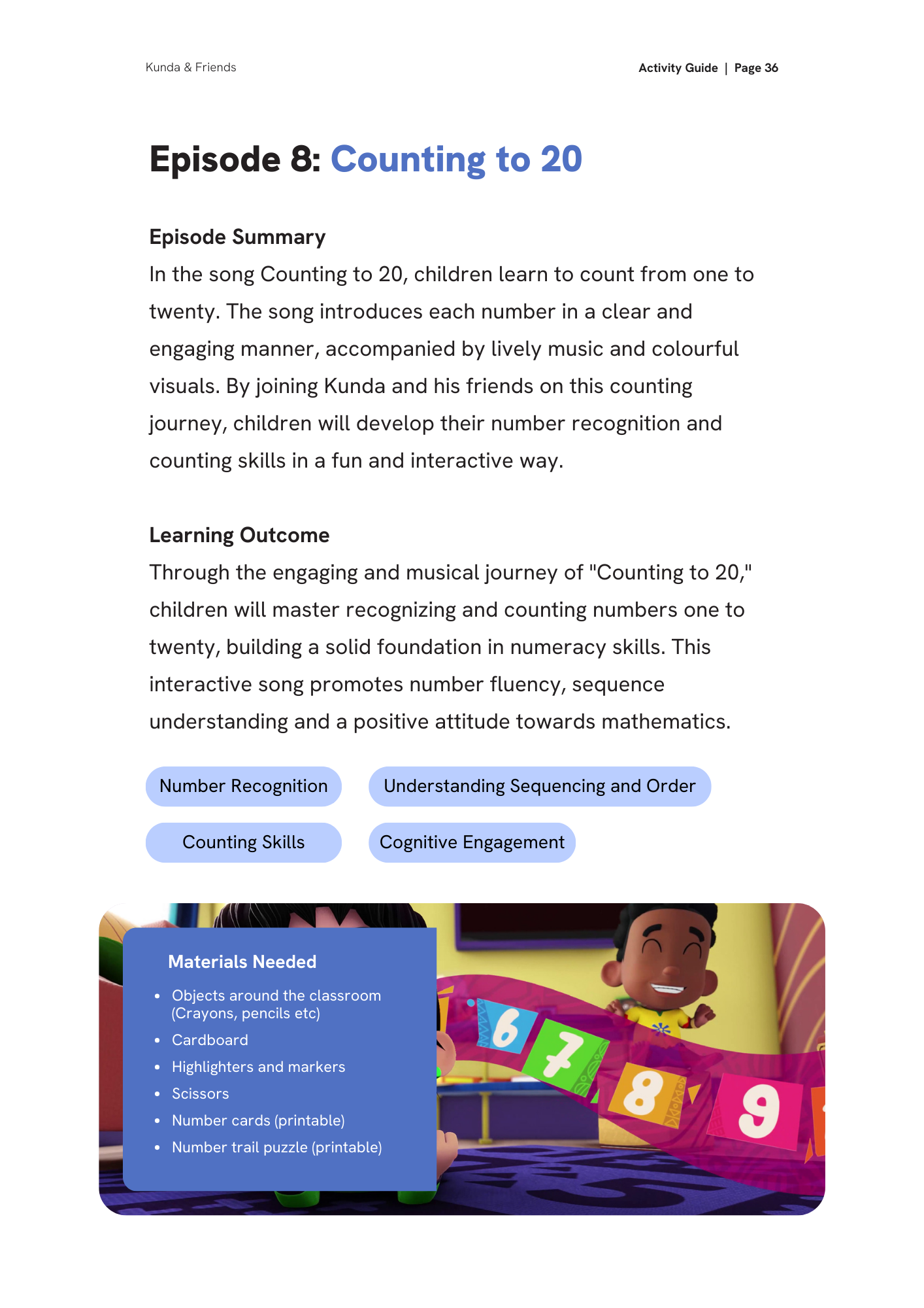 Kunda & Friends Free Activity Guide