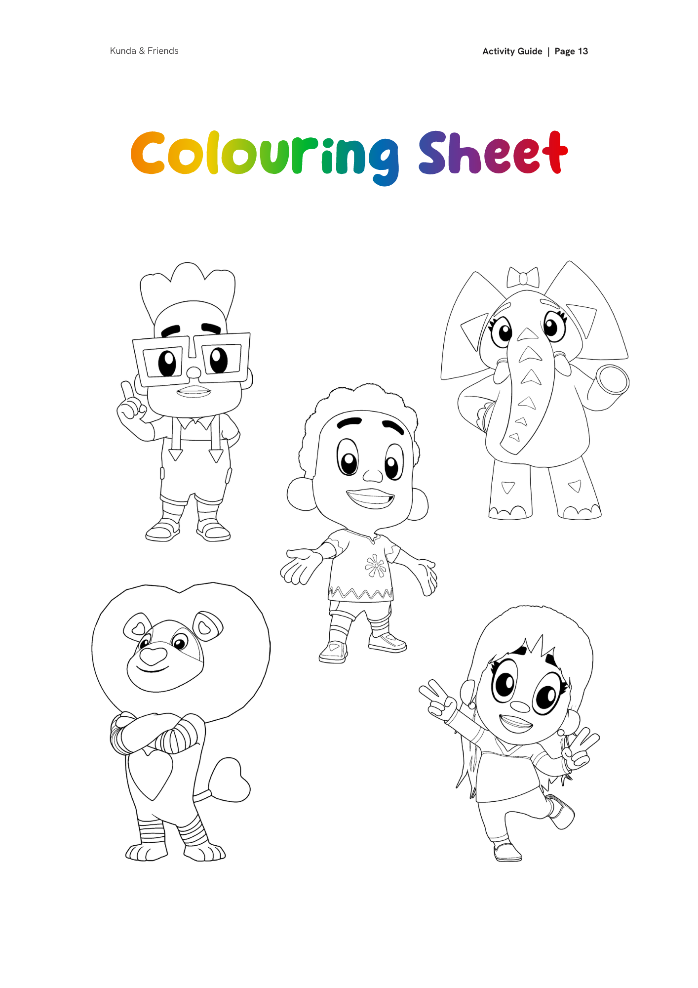 Kunda & Friends Free Activity Guide