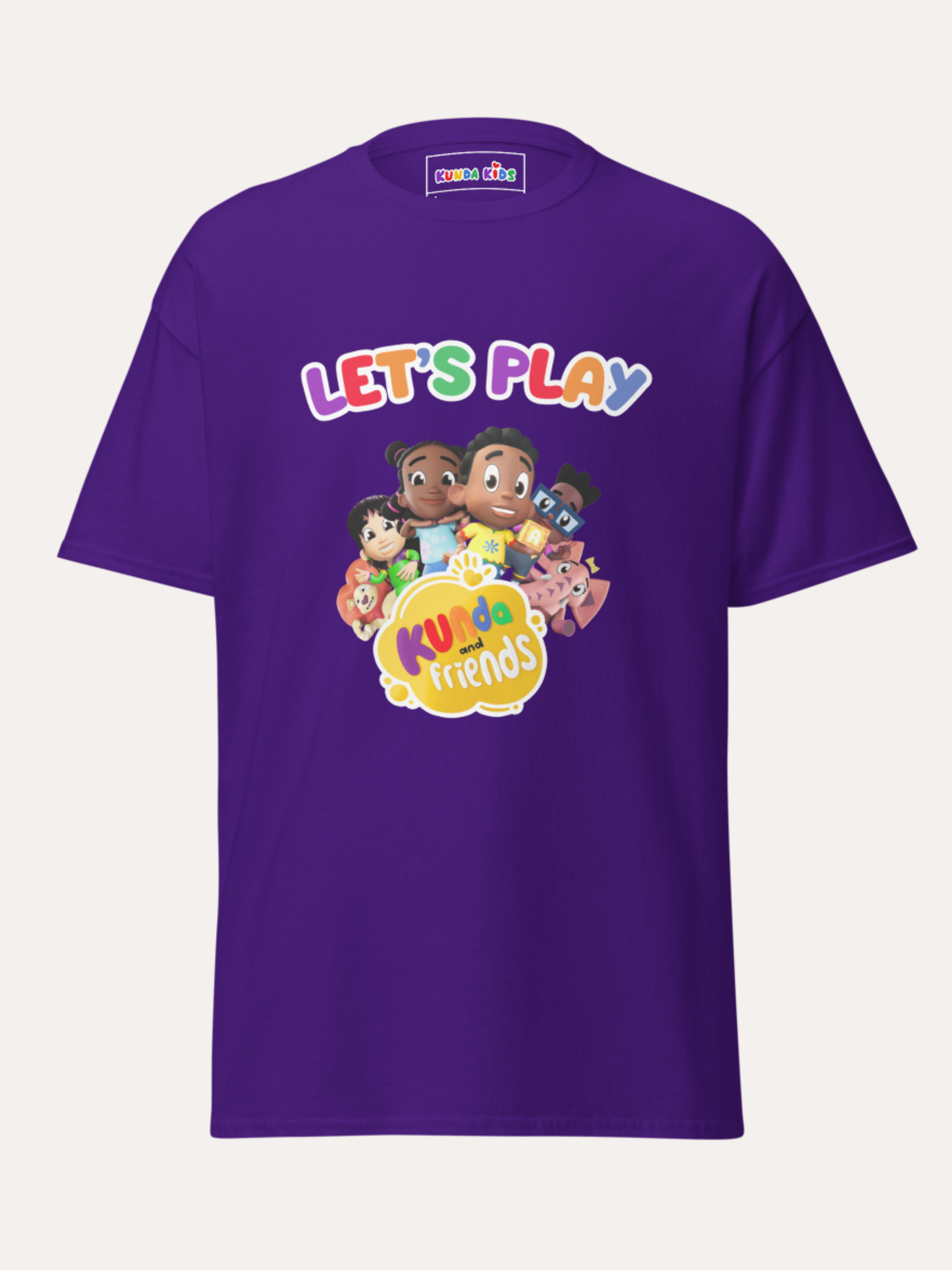 Kunda and Friends Let's Play Adult Tee