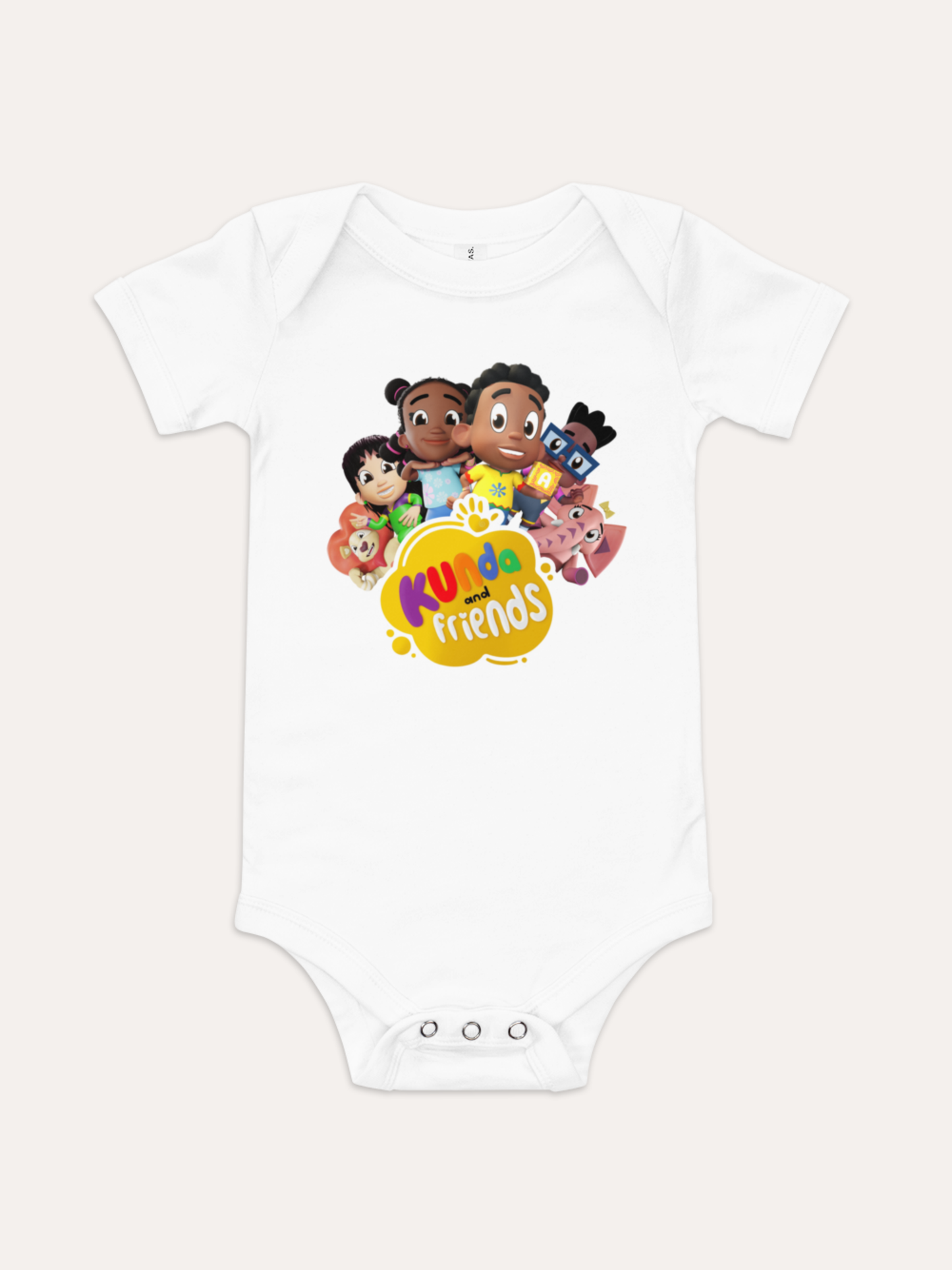 Kunda and Friends Baby Bodysuit (ages 3-18 months)
