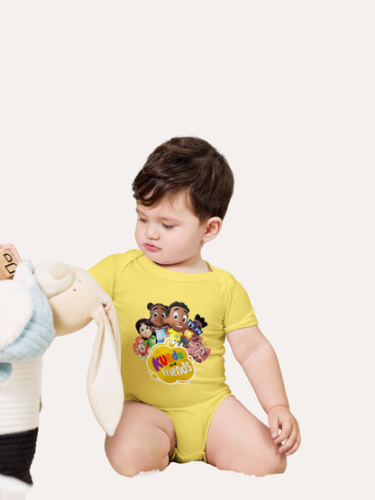 Kunda and Friends Baby Bodysuit (ages 3-18 months)