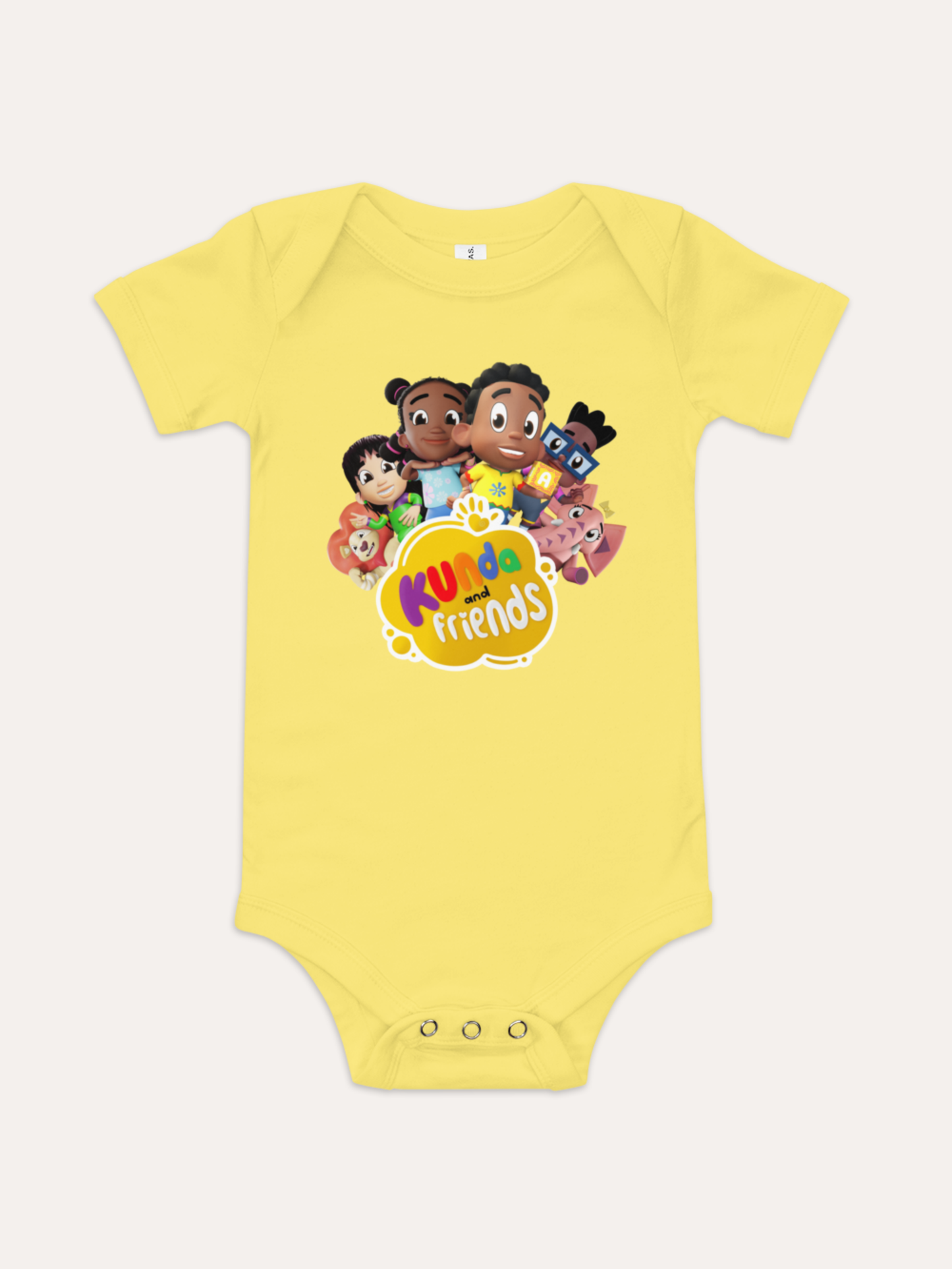 Kunda and Friends Baby Bodysuit (ages 3-18 months)