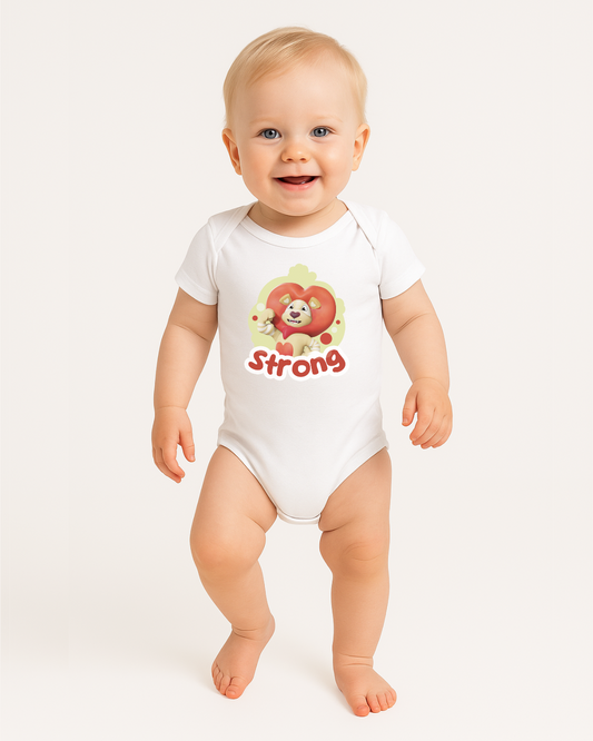 Leo Strong Organic Baby Bodysuit