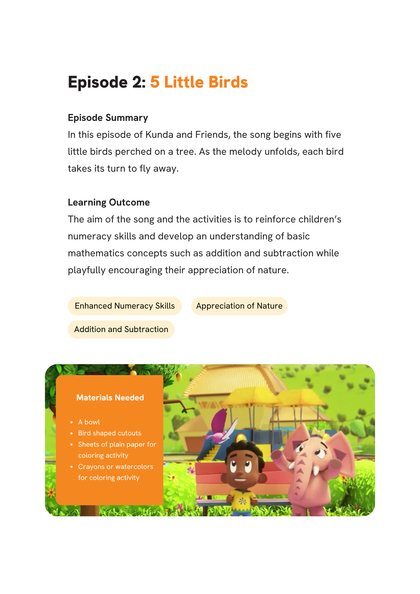 Kunda and Friends Colouring & Activity Guide
