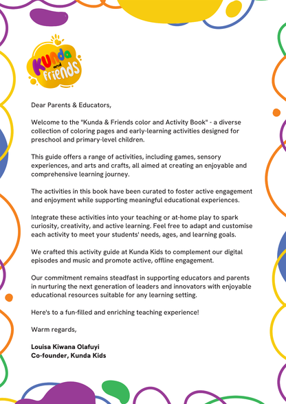 Kunda and Friends Colouring & Activity Guide